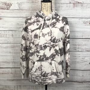 Hollister hoodie tie-dye size small cotton blend hooded all over pullover hoodie